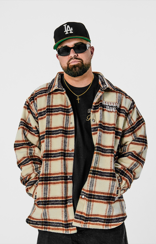 Brown Bag Flannel Shirt Jacket lifestyle photo 1