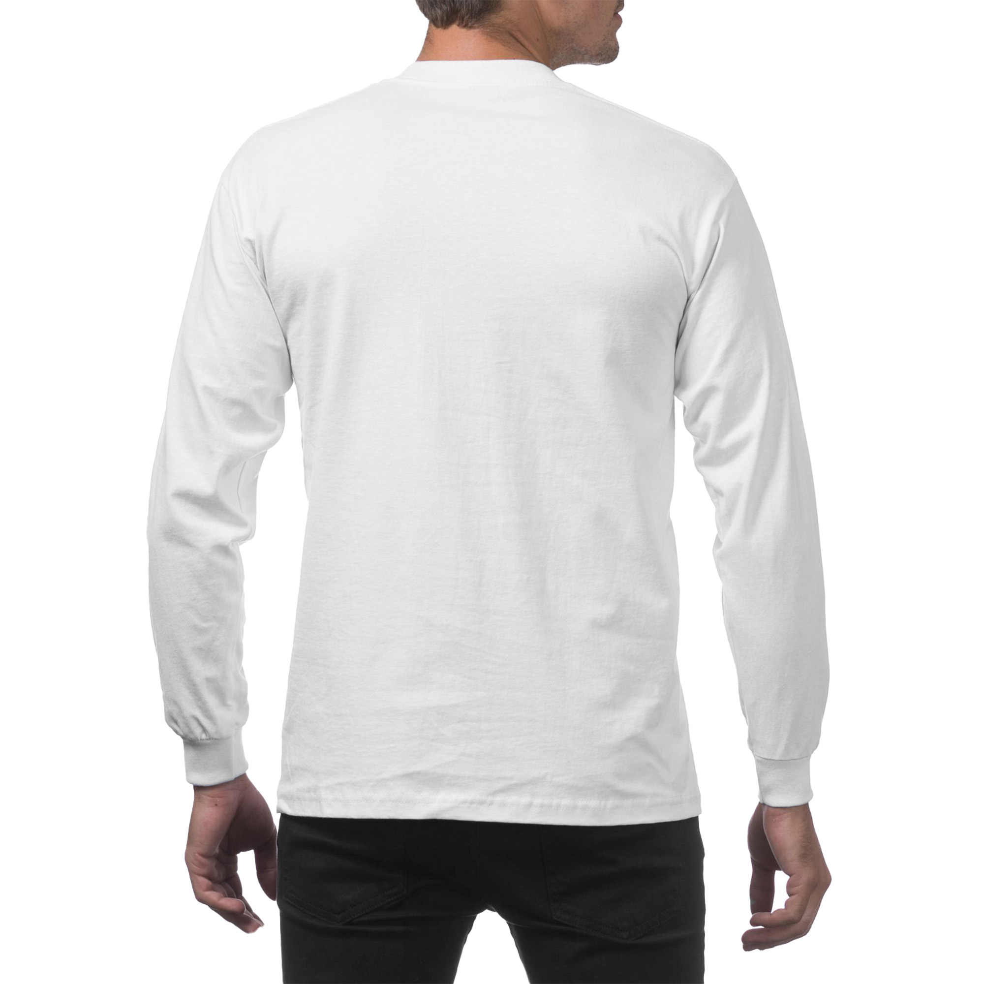 Heavyweight Cotton Long Sleeve Crew Neck T-Shirt (image 2 of 3)