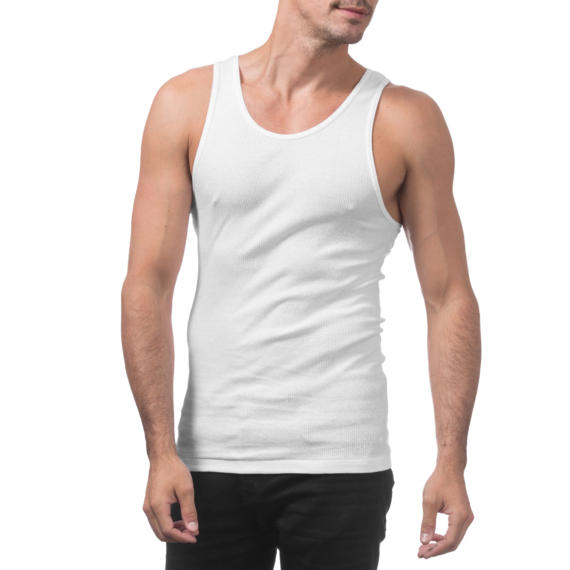Premium Ringspun Cotton Ribbed A-Shirt (image 5 of 5)