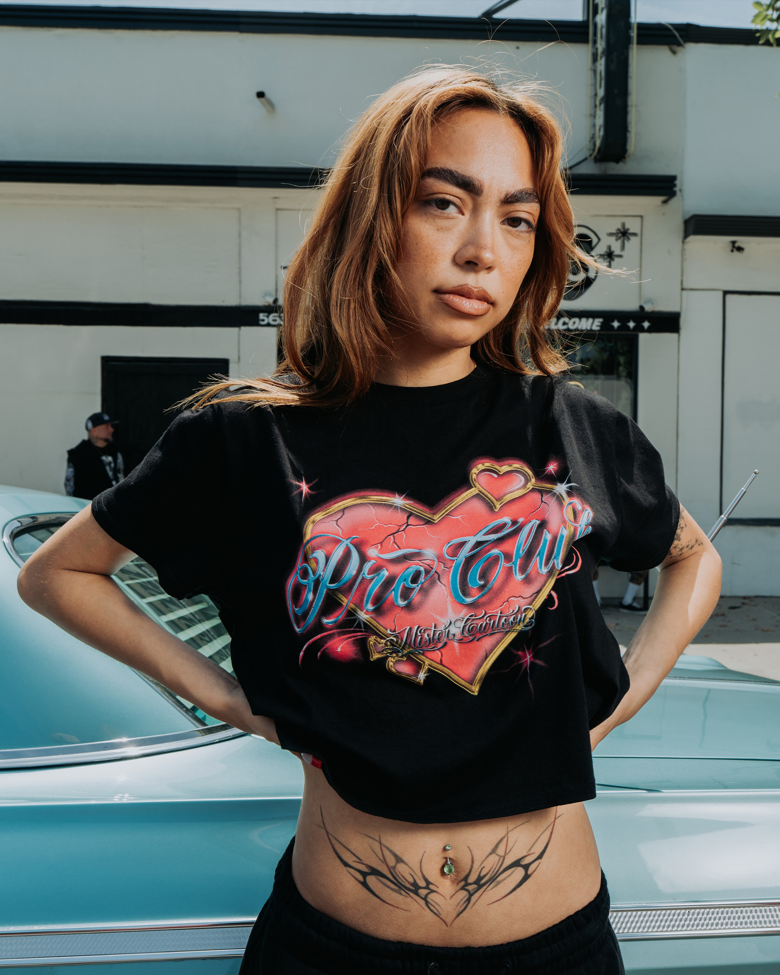 women in mister cartoon x proclub tee