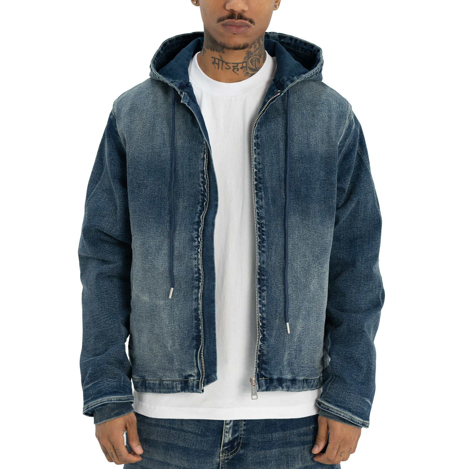 Heavyweight Denim Zip-Up Jacket
