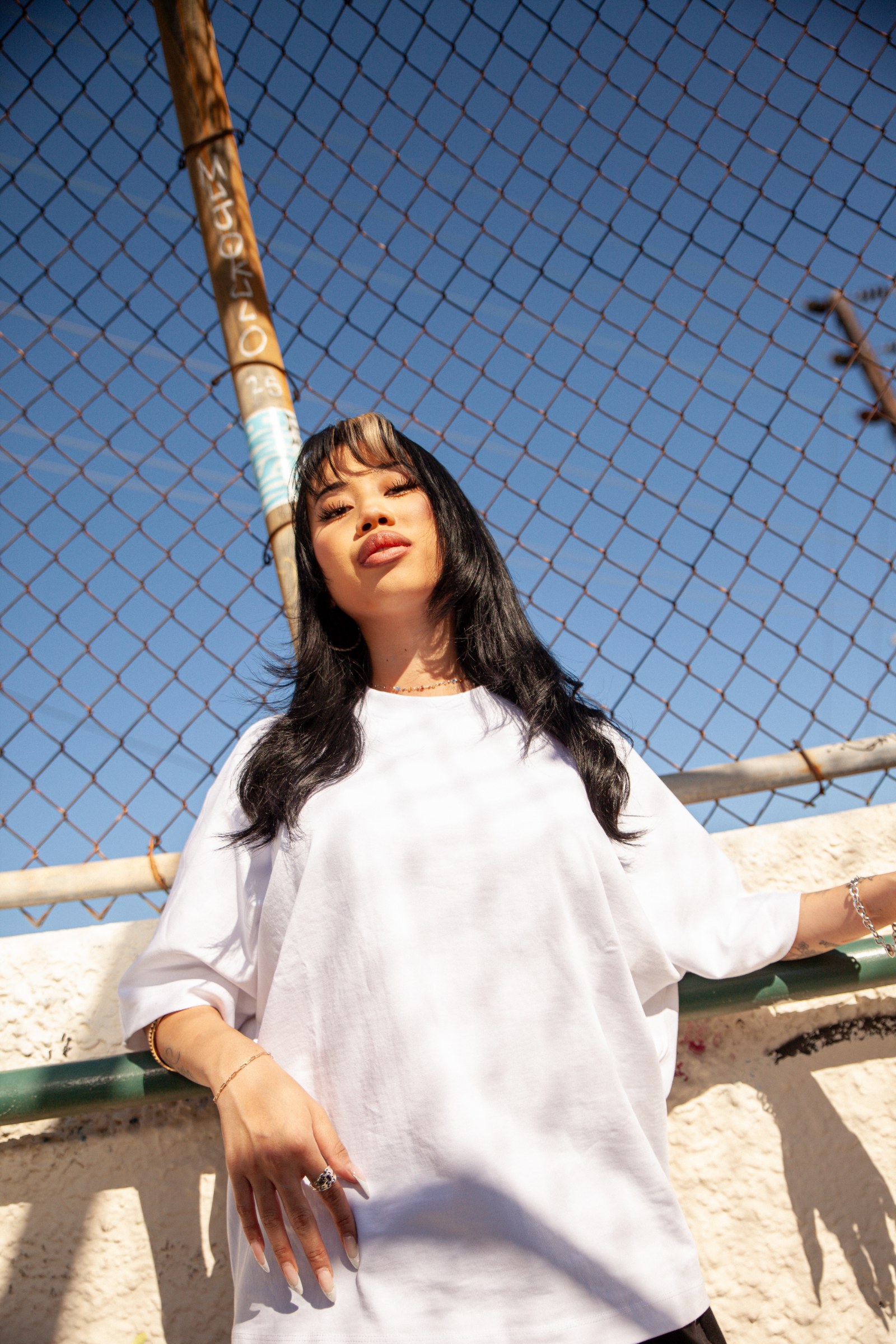 Womens Soft Wide Oversized Tees lifestyle photo 2