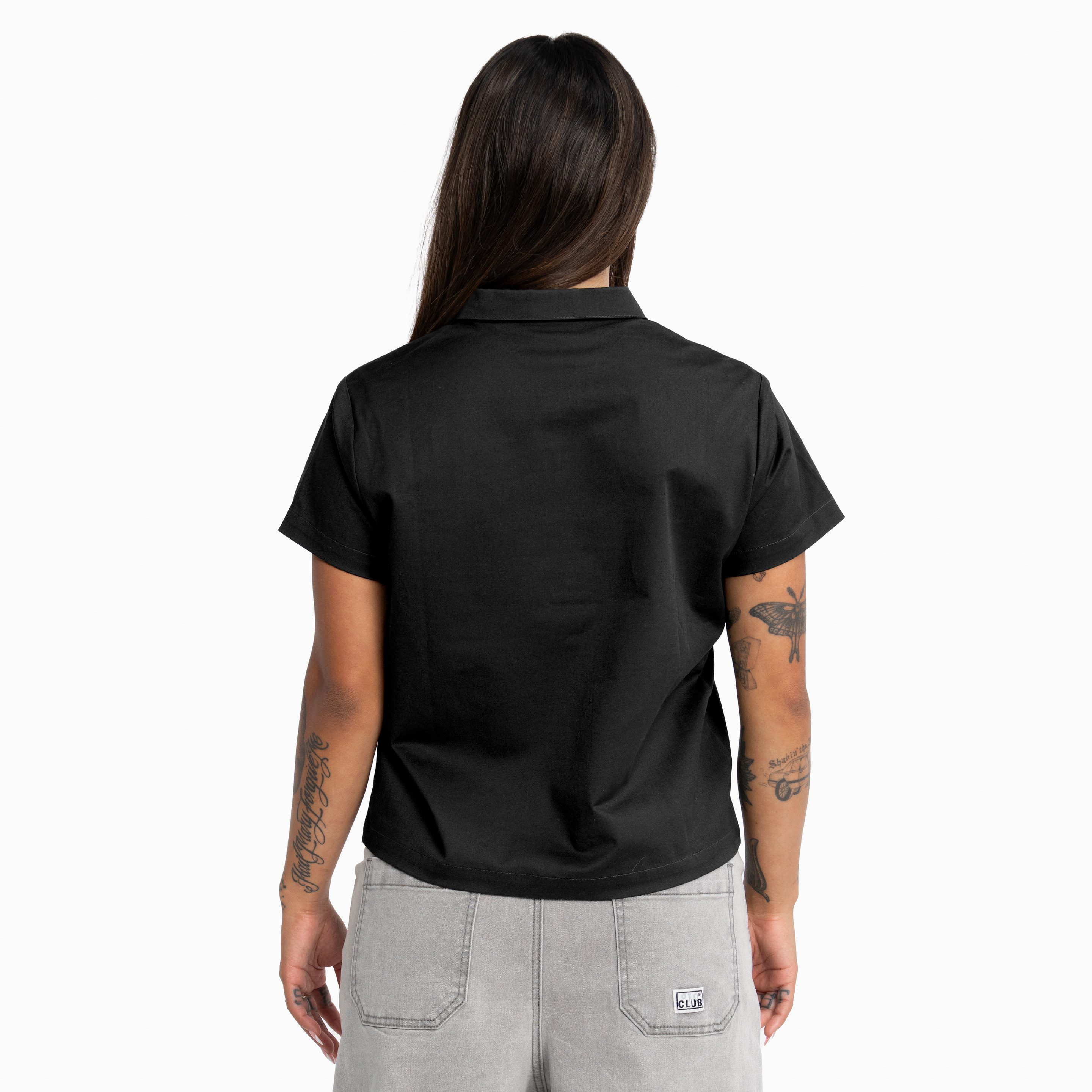 Womens Heavyweight Quarter Zip Work Shirt (image 2 of 5)