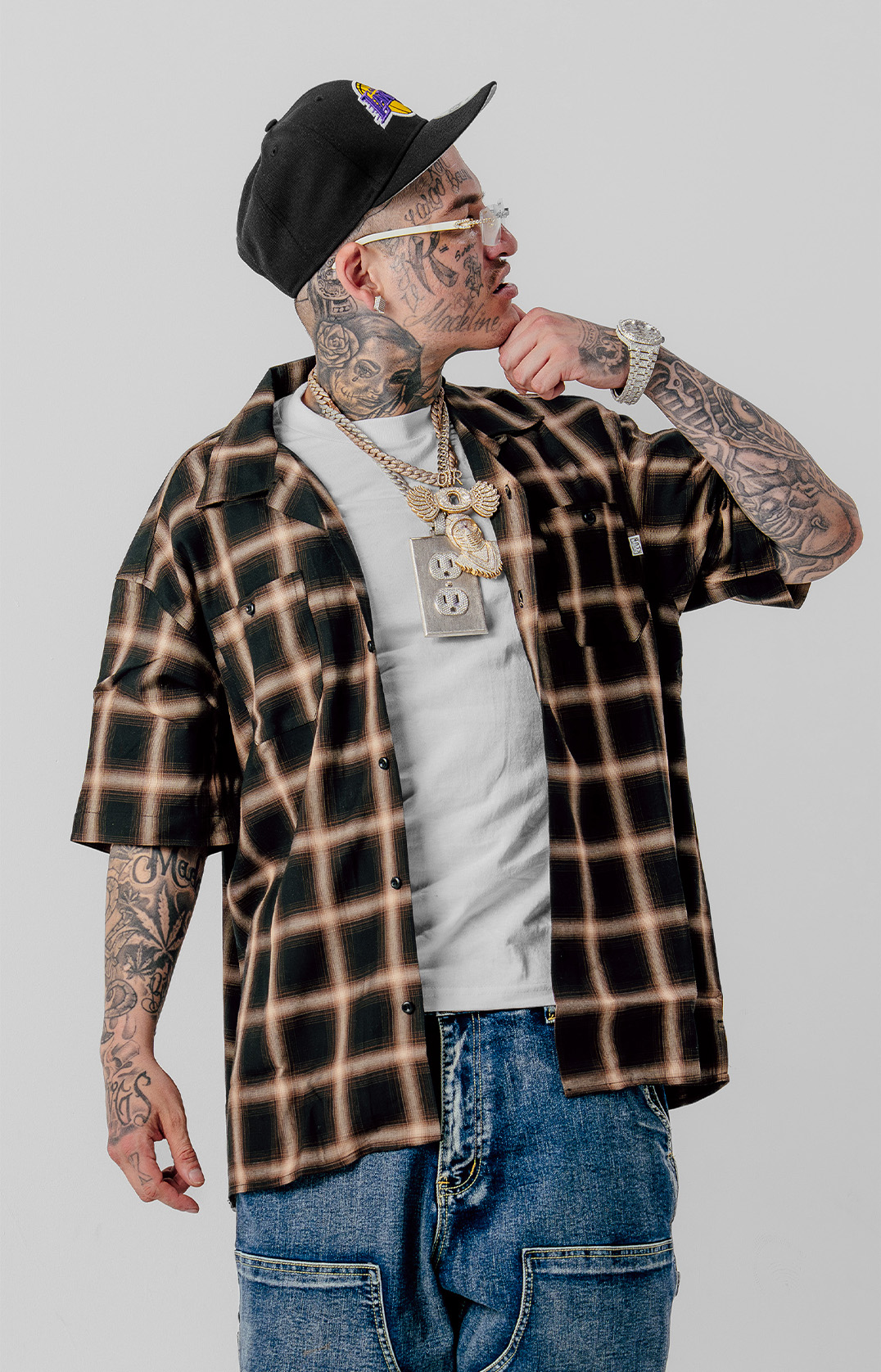 Comfort Ombre Checker Short Sleeve Shirt lifestyle photo 1
