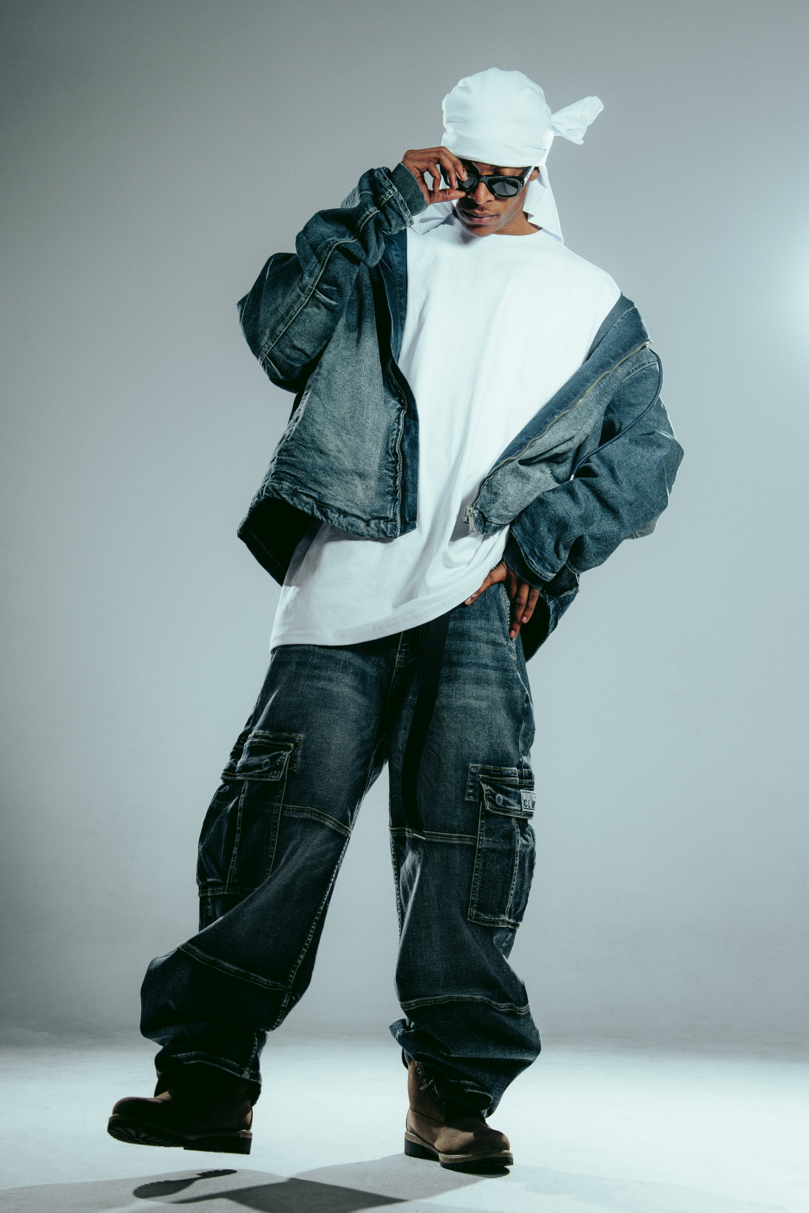 Heavyweight Baggy Fit Denim Cargo Pant lifestyle photo 4