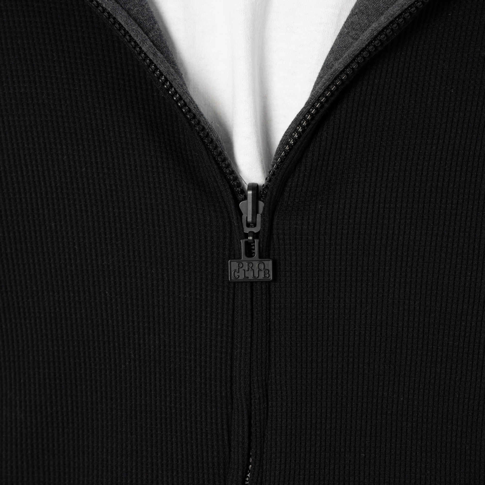Heavyweight Basic Reversible Thermal Zip-Up Hoodie (image 6 of 8)