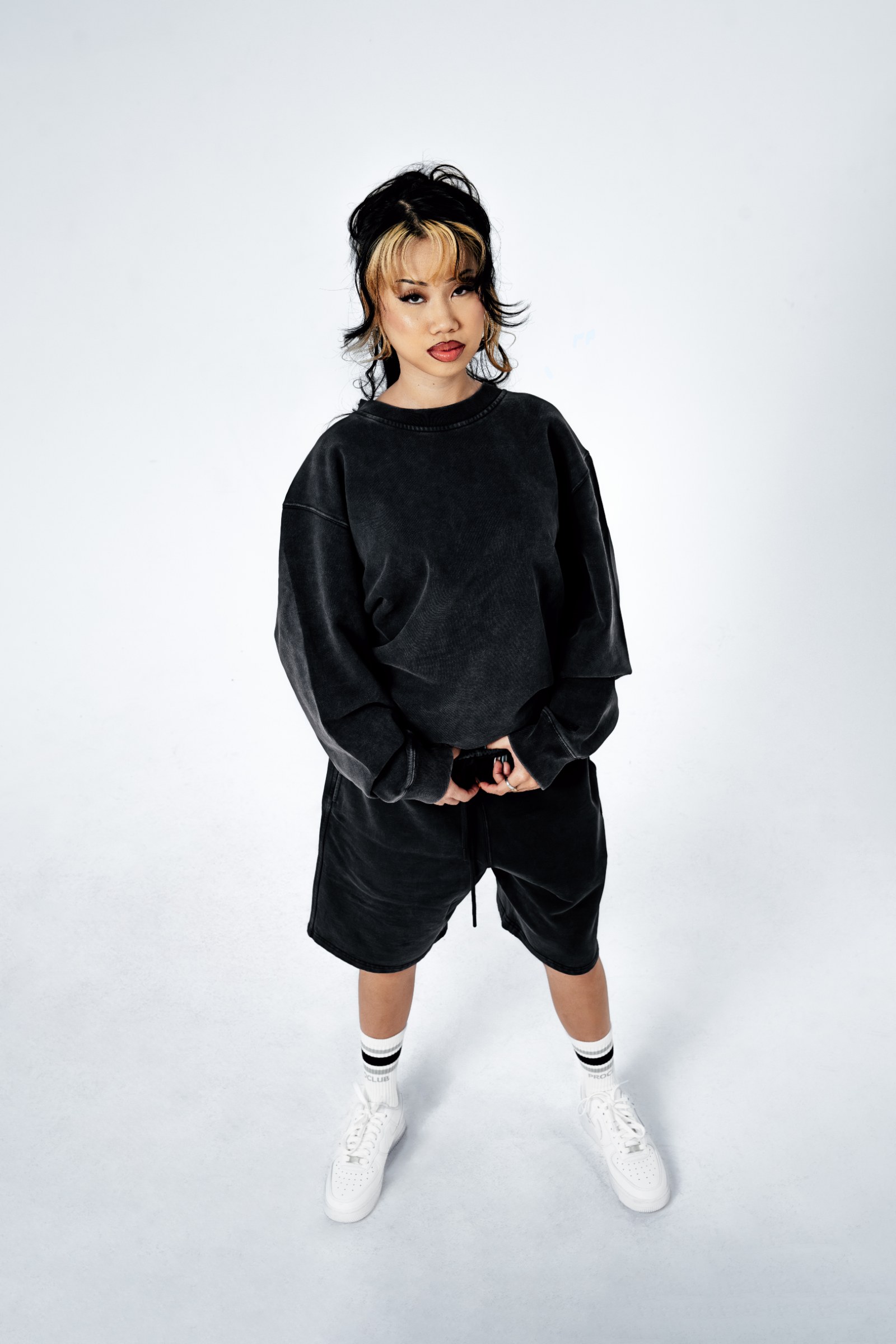 Heavyweight Oversized Fit Crewneck Sweater lifestyle photo 5