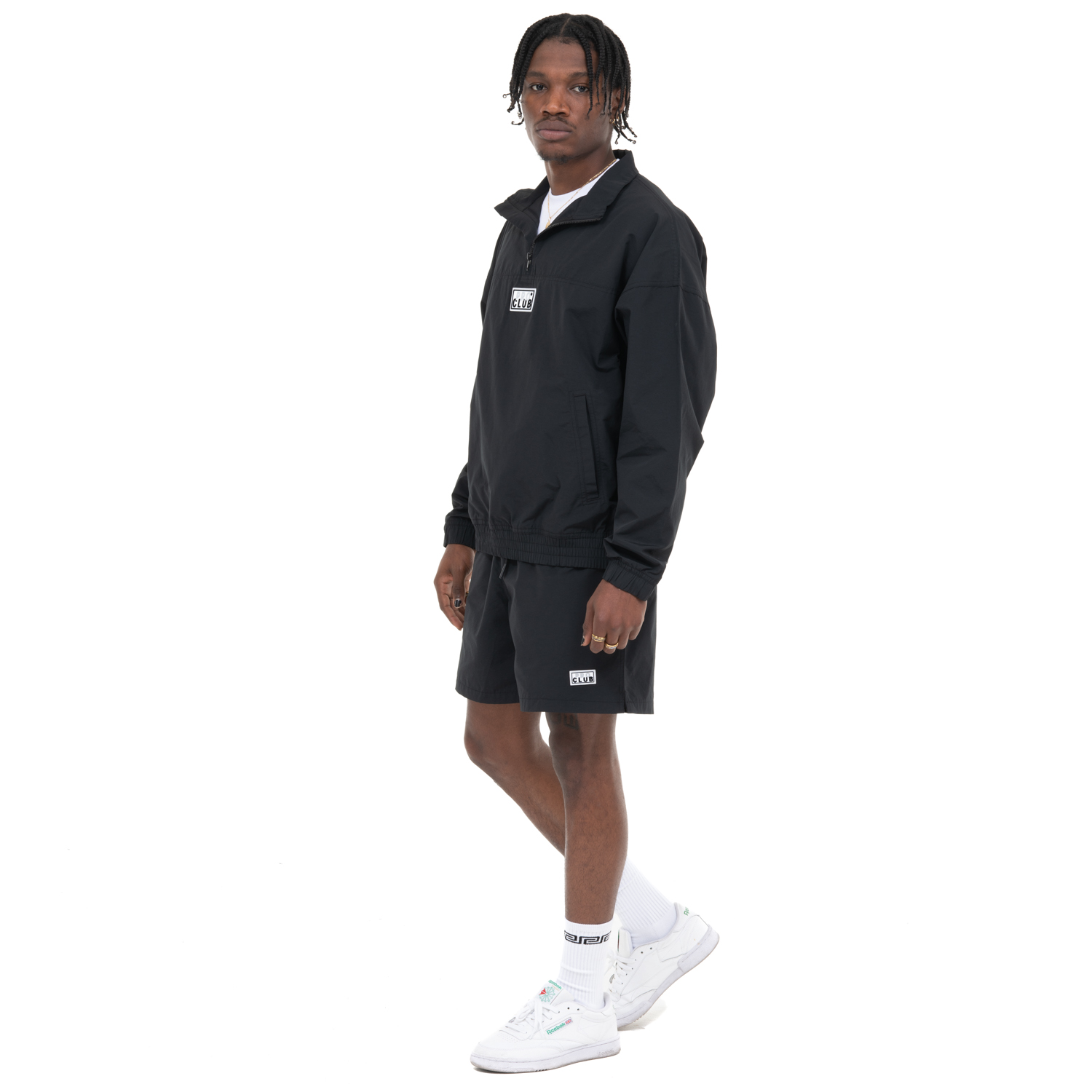 Comfort Cotton/Nylon Quarter Zip Track Jacket (image 4 of 5)