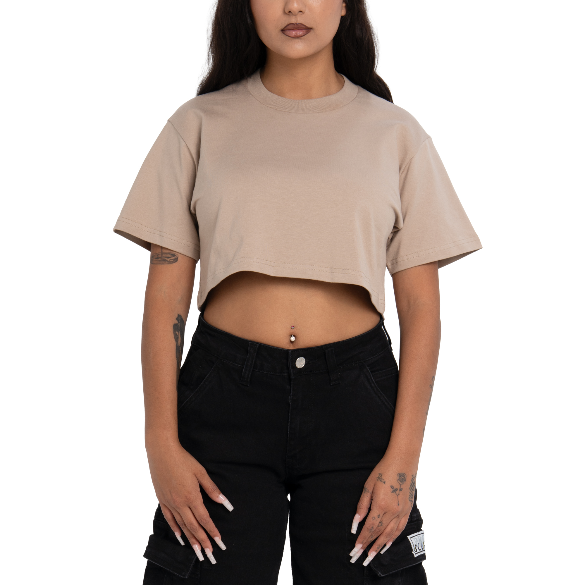 Women’s Heavyweight Stretch Crop Tee