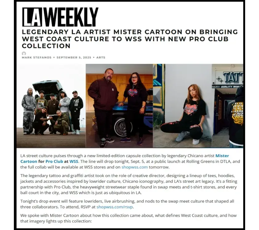 Mister Cartoon feature — LA Weekly