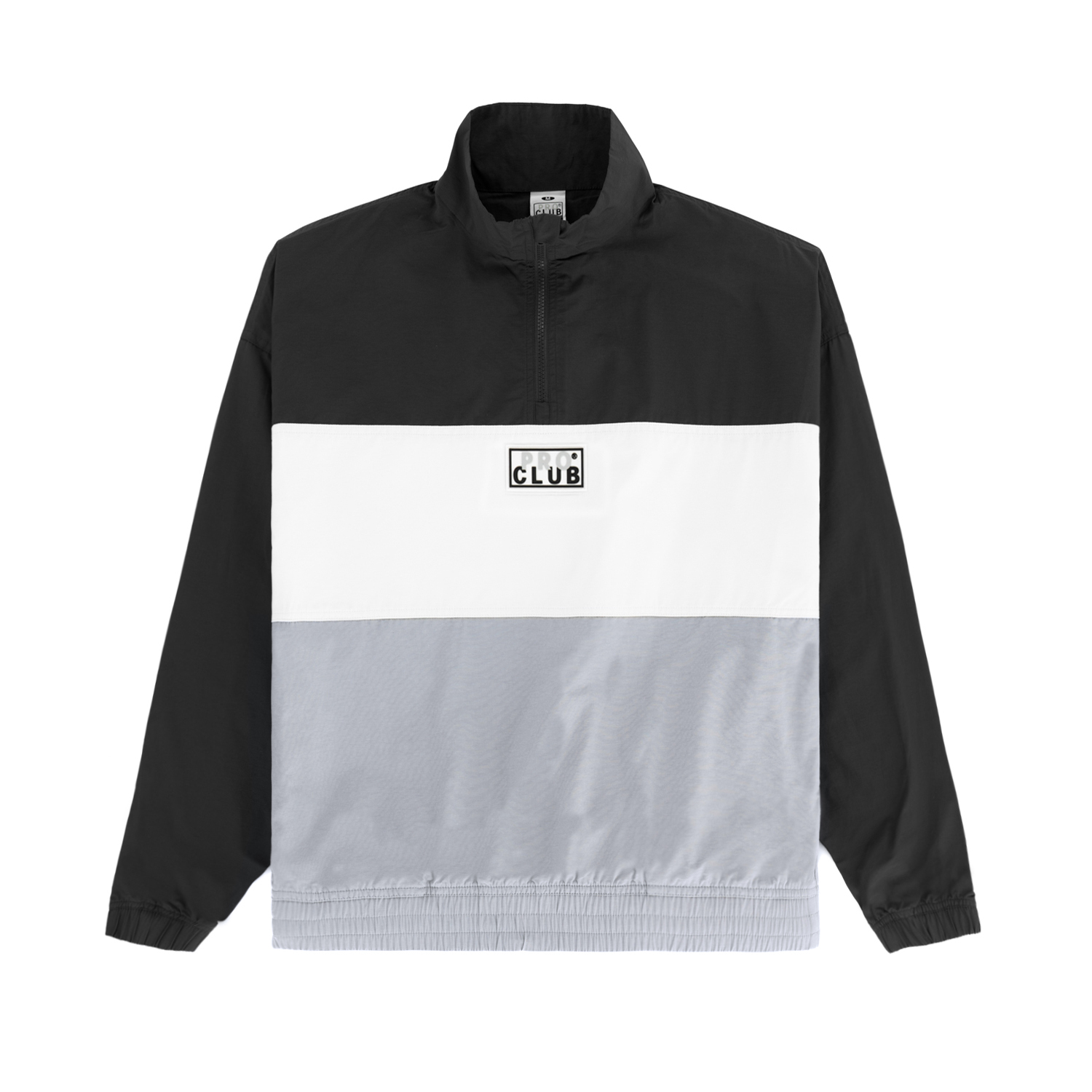 Comfort Tri-Color Cotton/Nylon Quarter Zip Track Jacket (image 5 of 5)