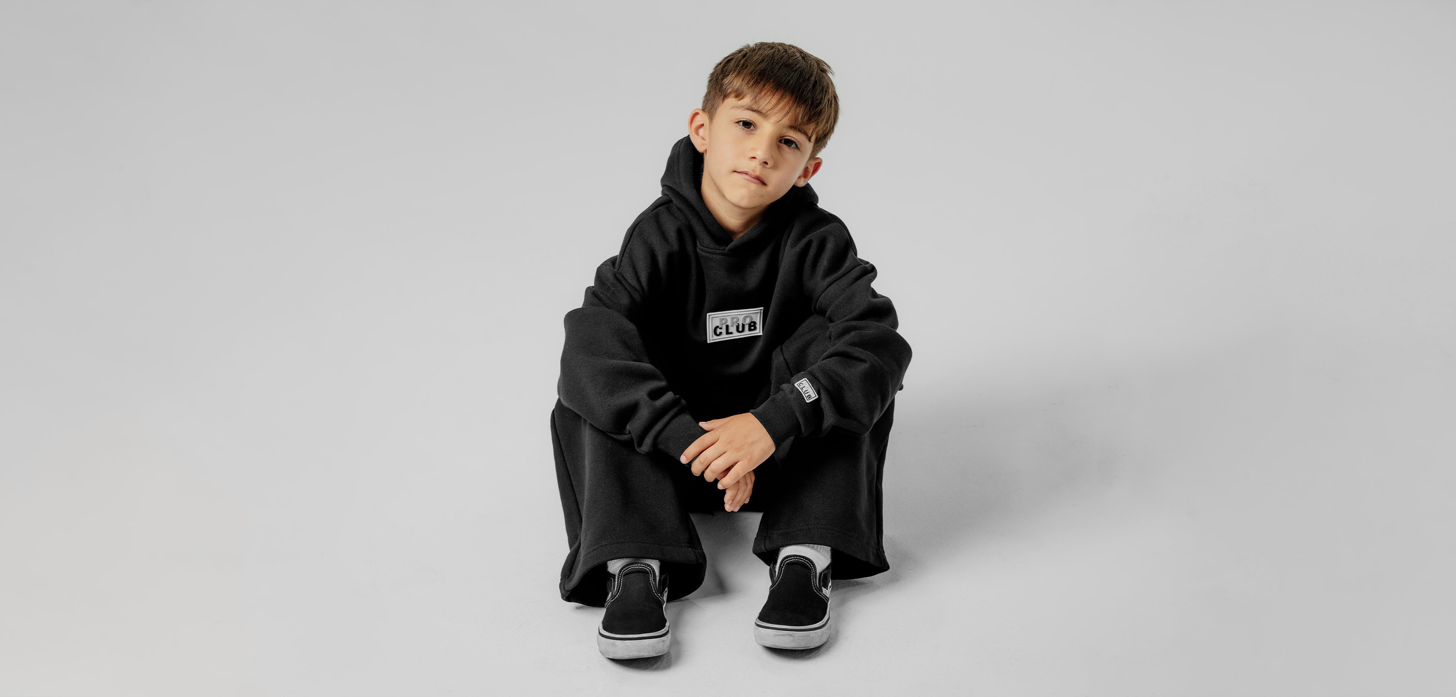 Kid's Box Logo Fleece Hoodie lifestyle photo 3