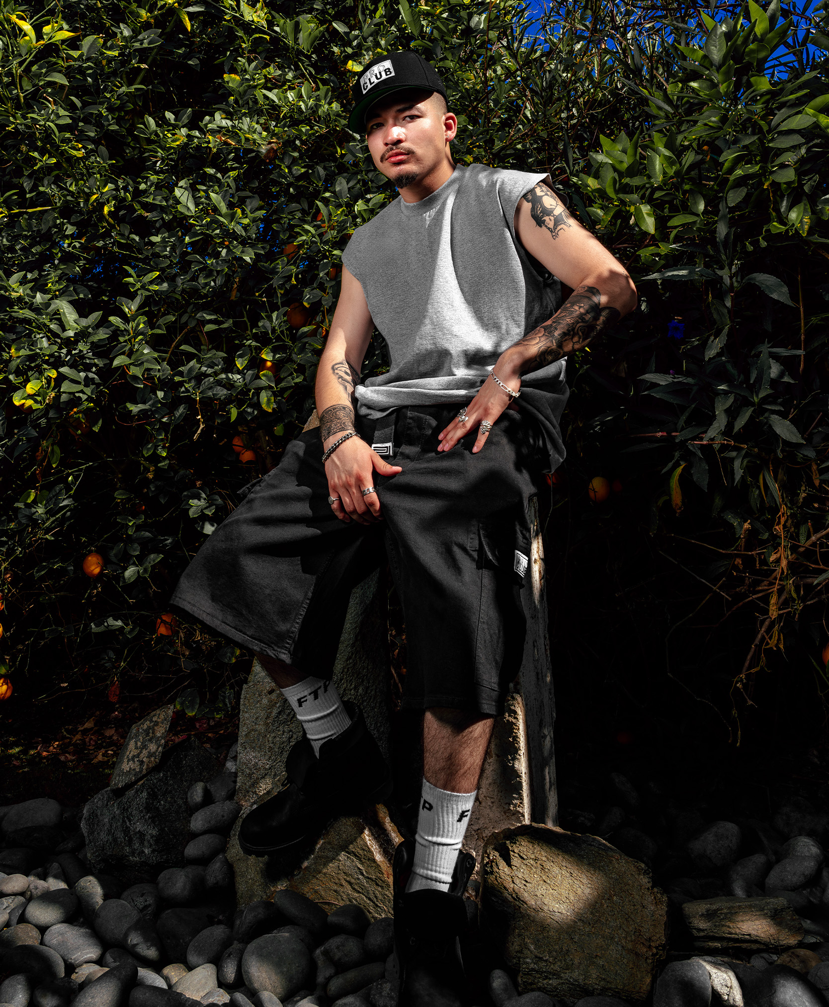Heavyweight Baggy Fit Denim Cargo Short lifestyle photo 5