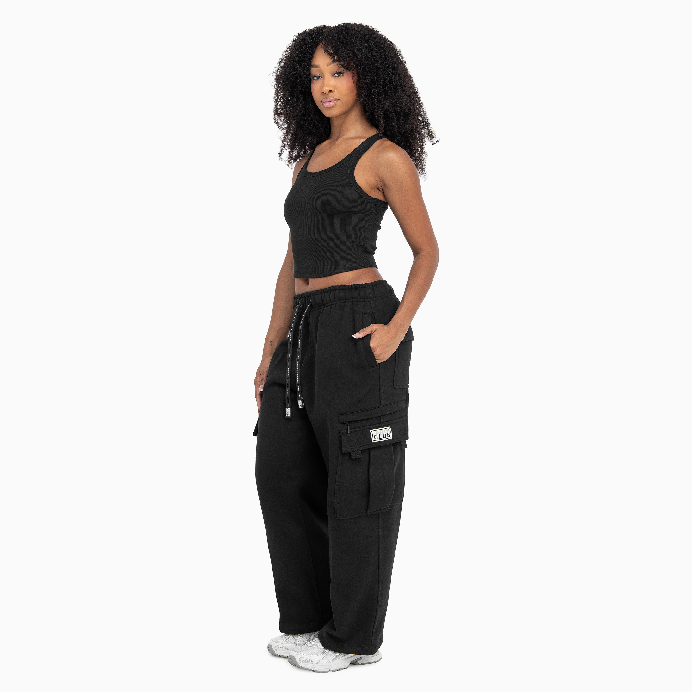 Womens Heavyweight Fleece Cargo (image 3 of 6)