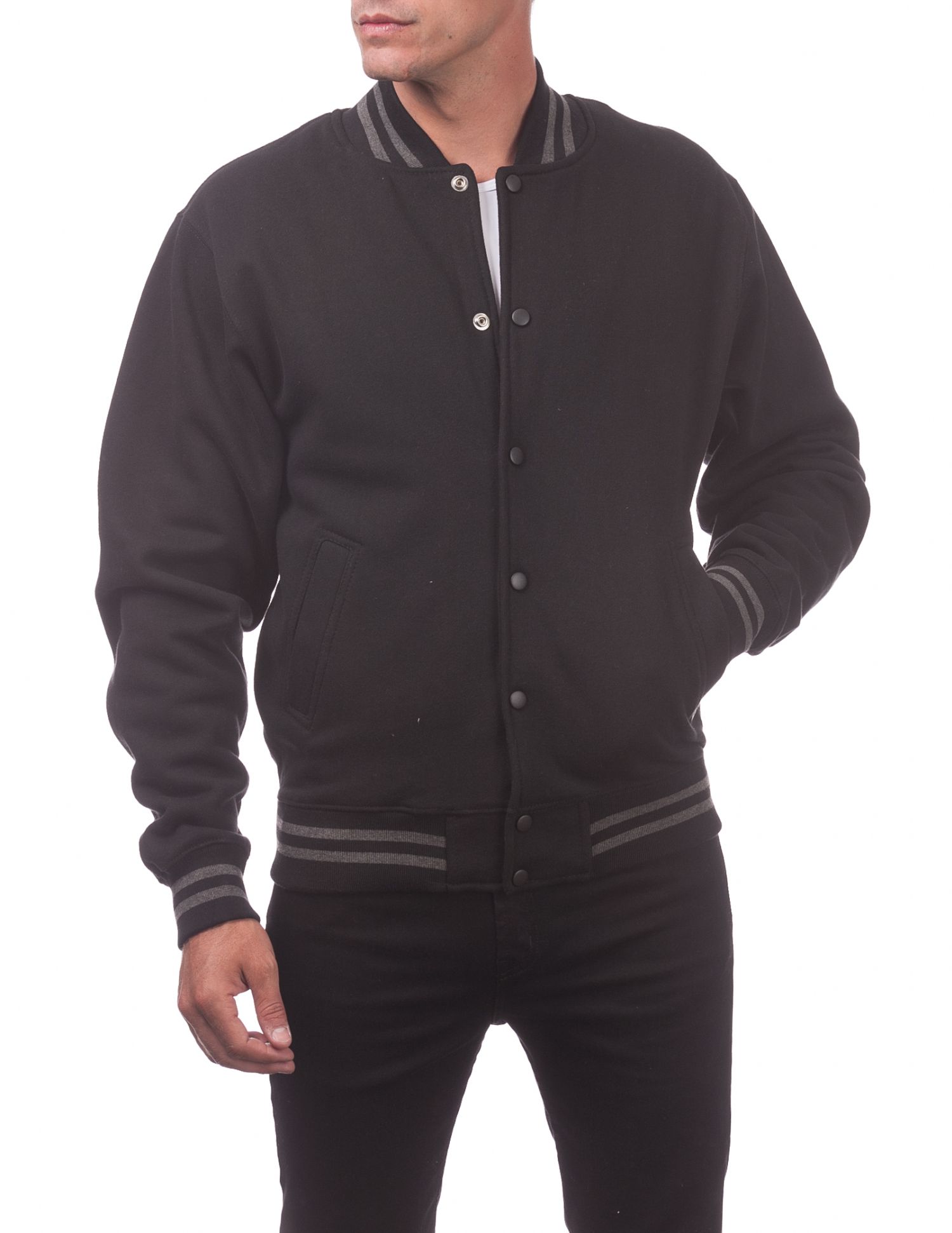 Varsity Fleece Baseball Jacket (image 3 of 5)