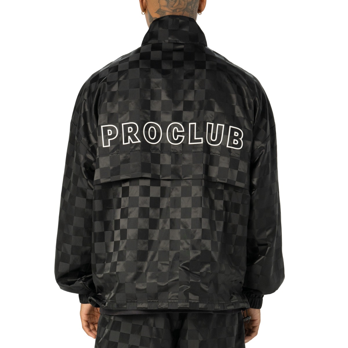 Comfort Satin Checkered Pullover (image 2 of 6)