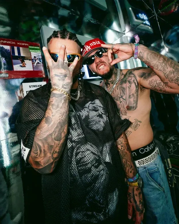 Guests posing in Pro Club at the booth