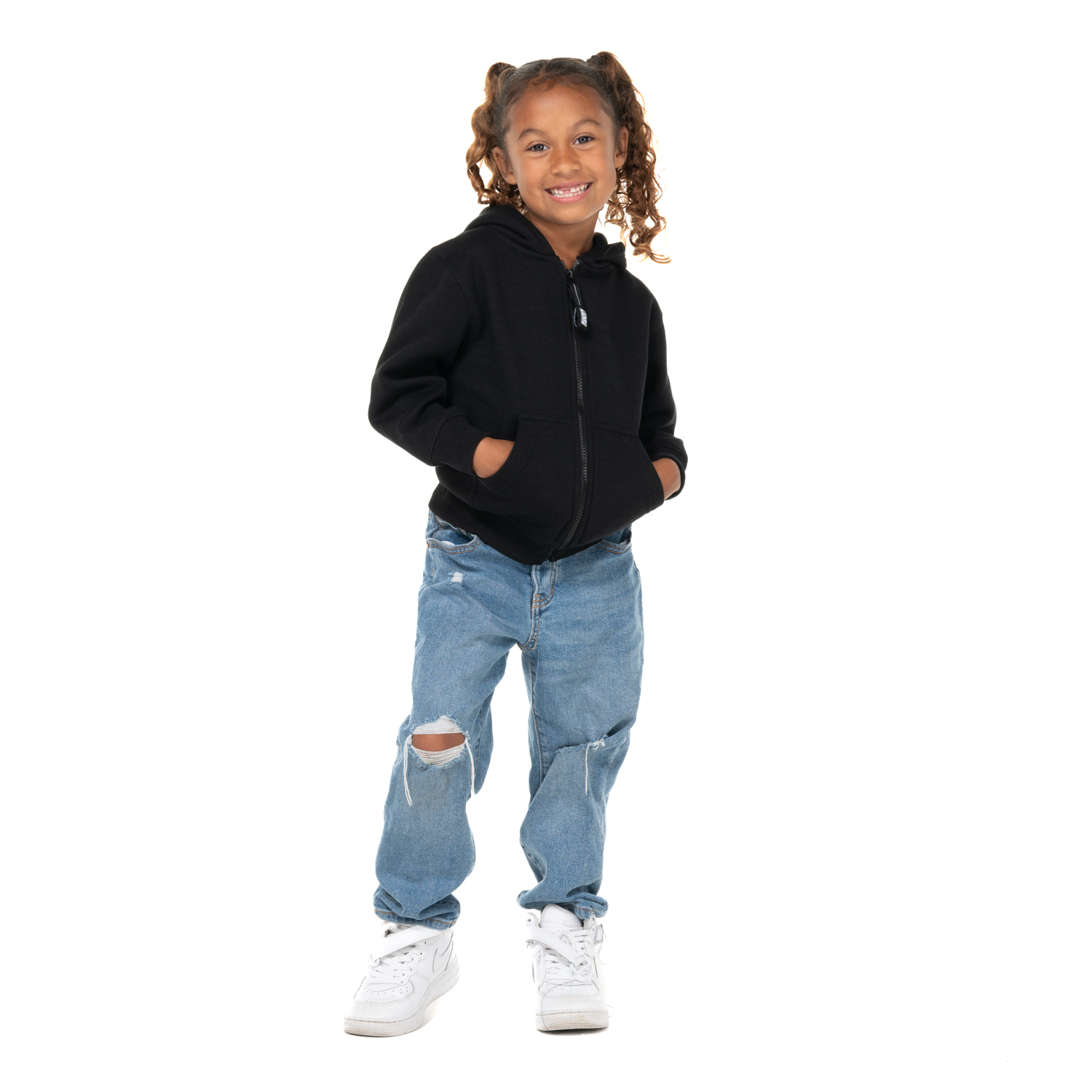 Youth Fleece Full Zip Hoodie (image 2 of 2)