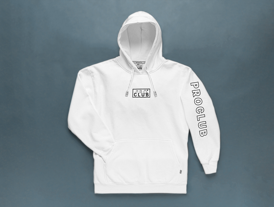 Embroidered Logo Heavyweight Pullover Hoodie (13oz) lifestyle photo 2