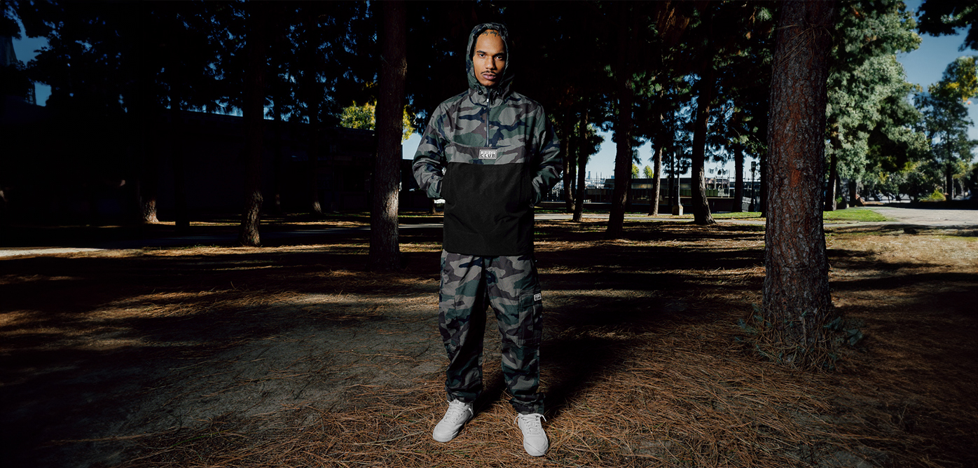 Nylon Hooded Anorak Quarter Zip Jacket lifestyle photo 3