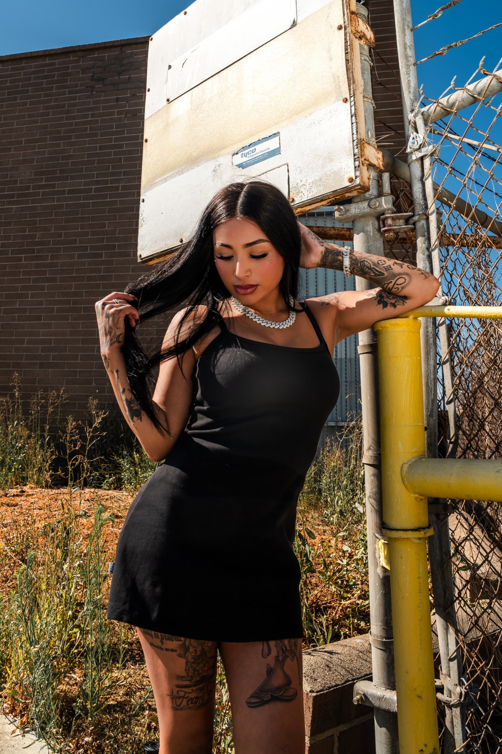 Heavyweight Rib Flare Dress lifestyle photo 1