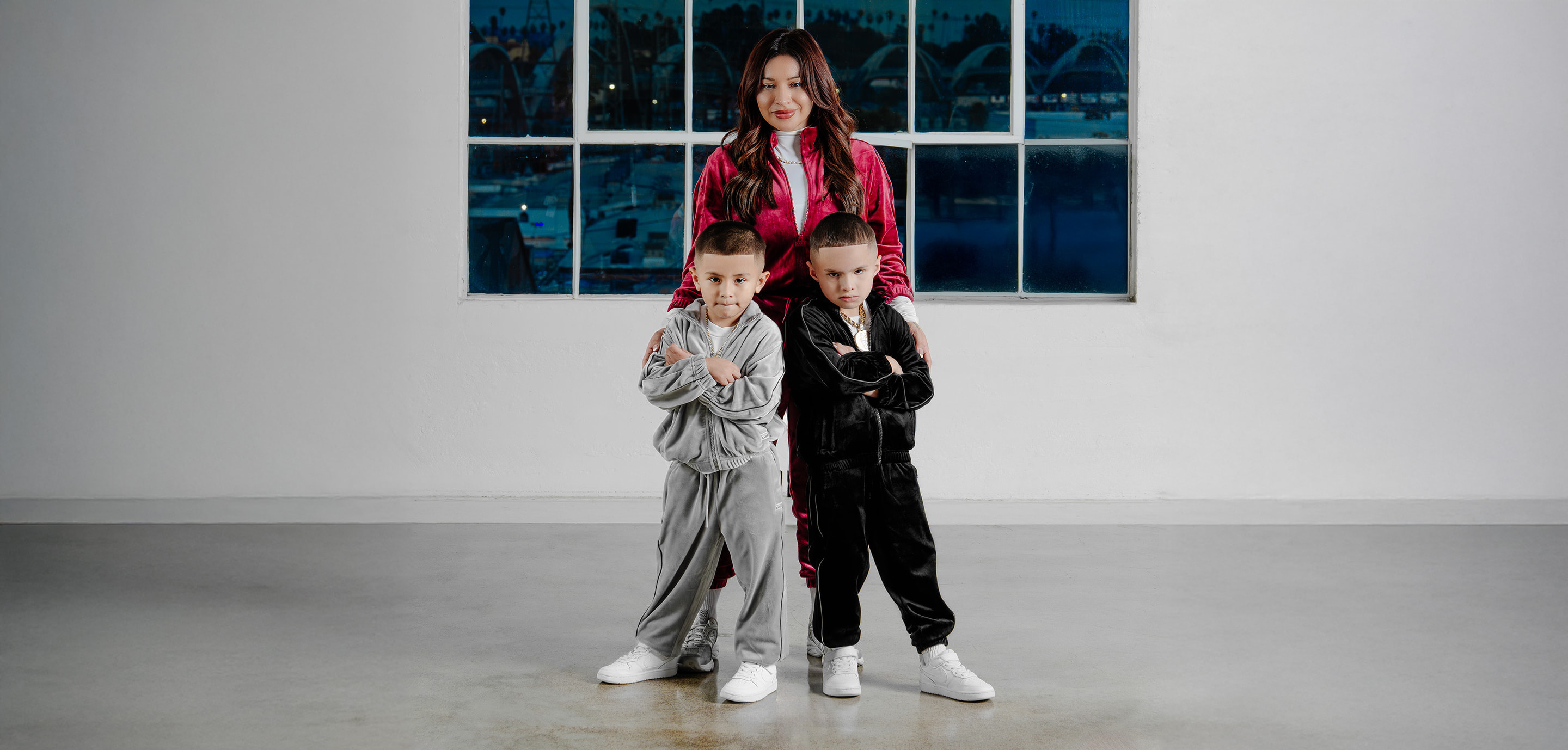 Kid's Velour Track Jacket lifestyle photo 3