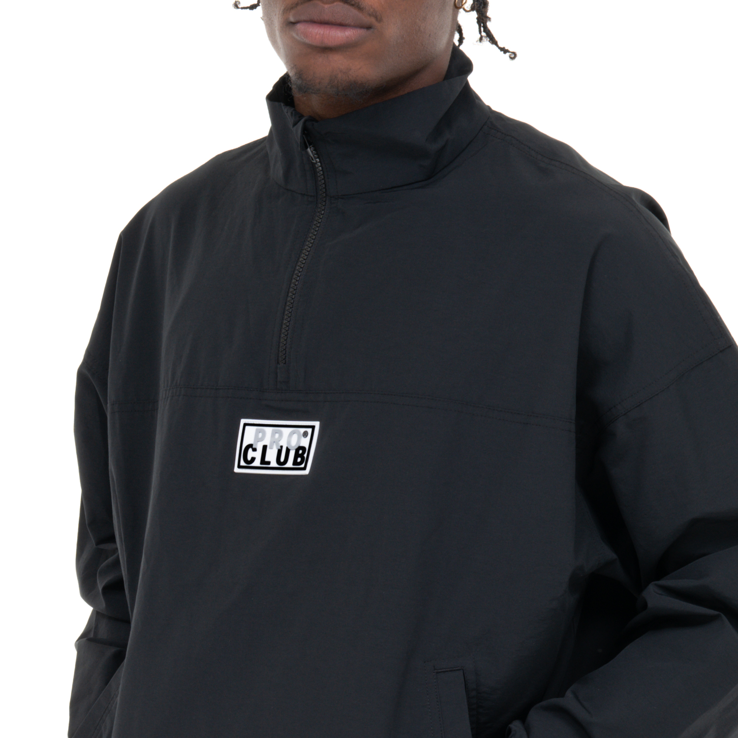 Comfort Cotton/Nylon Quarter Zip Track Jacket (image 3 of 5)