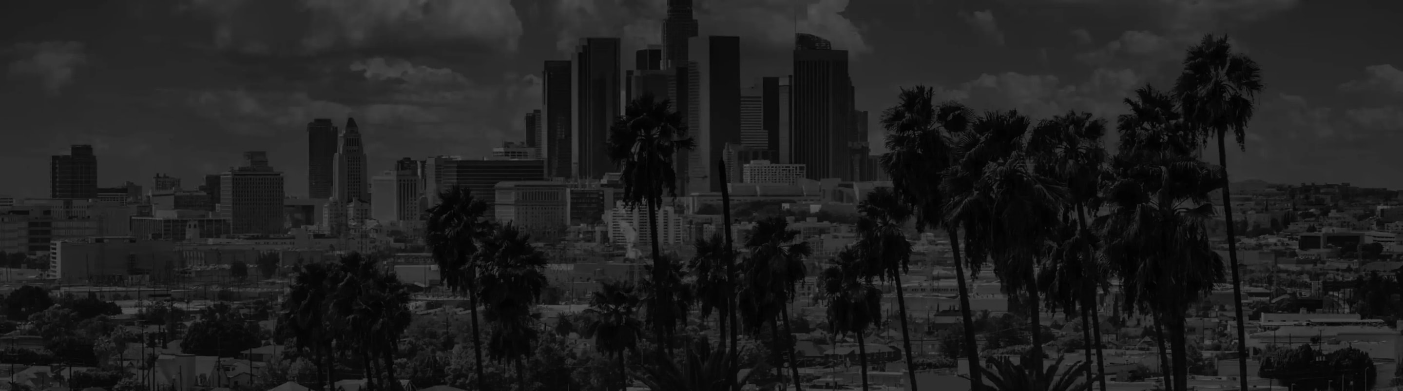 Los Angeles skyline at dusk