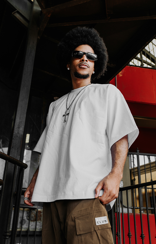 Unisex Heavywide Cotton Short Sleeve Crew Neck T-Shirt lifestyle photo 1