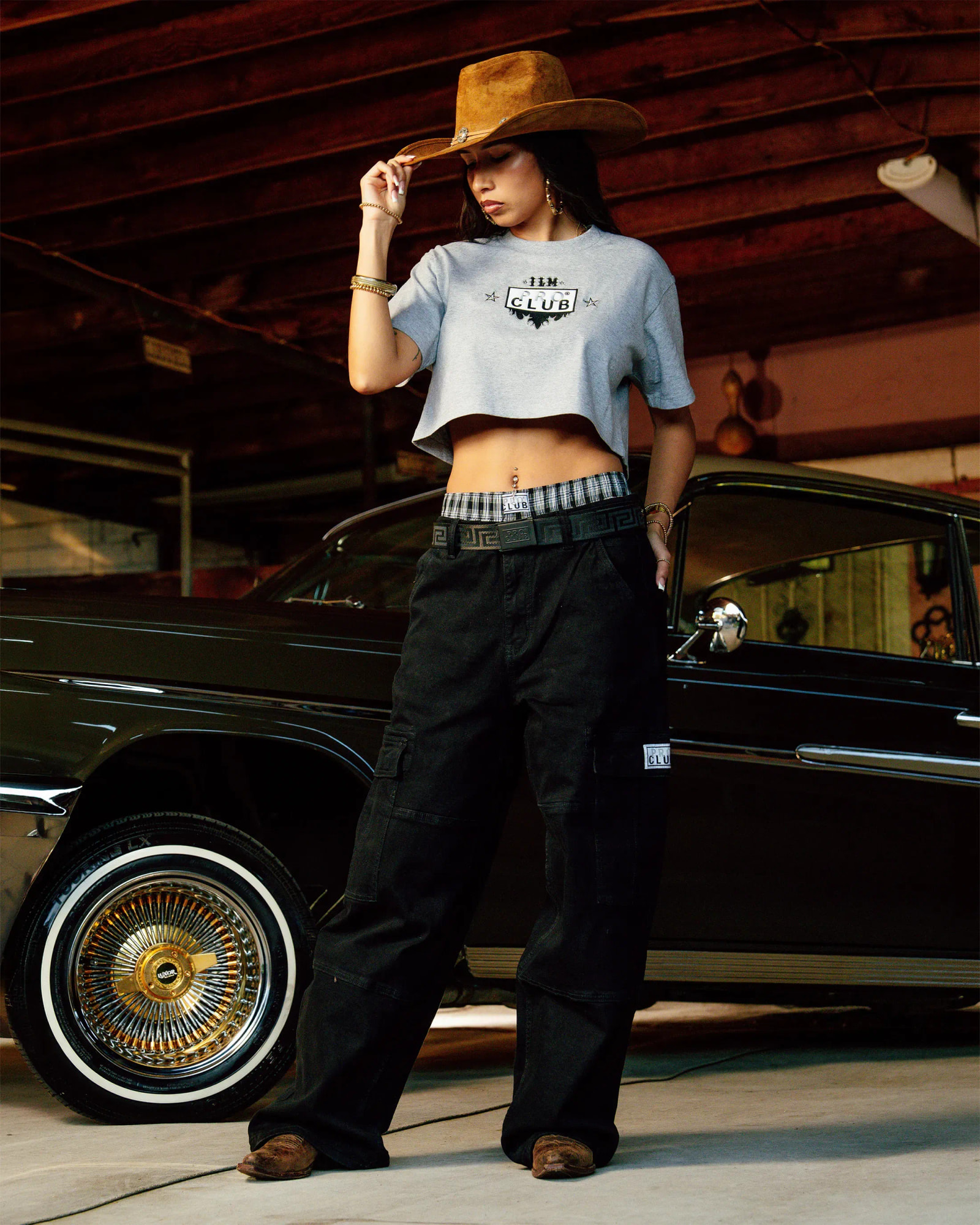 Women in proclub x I Love Micheladas crop top