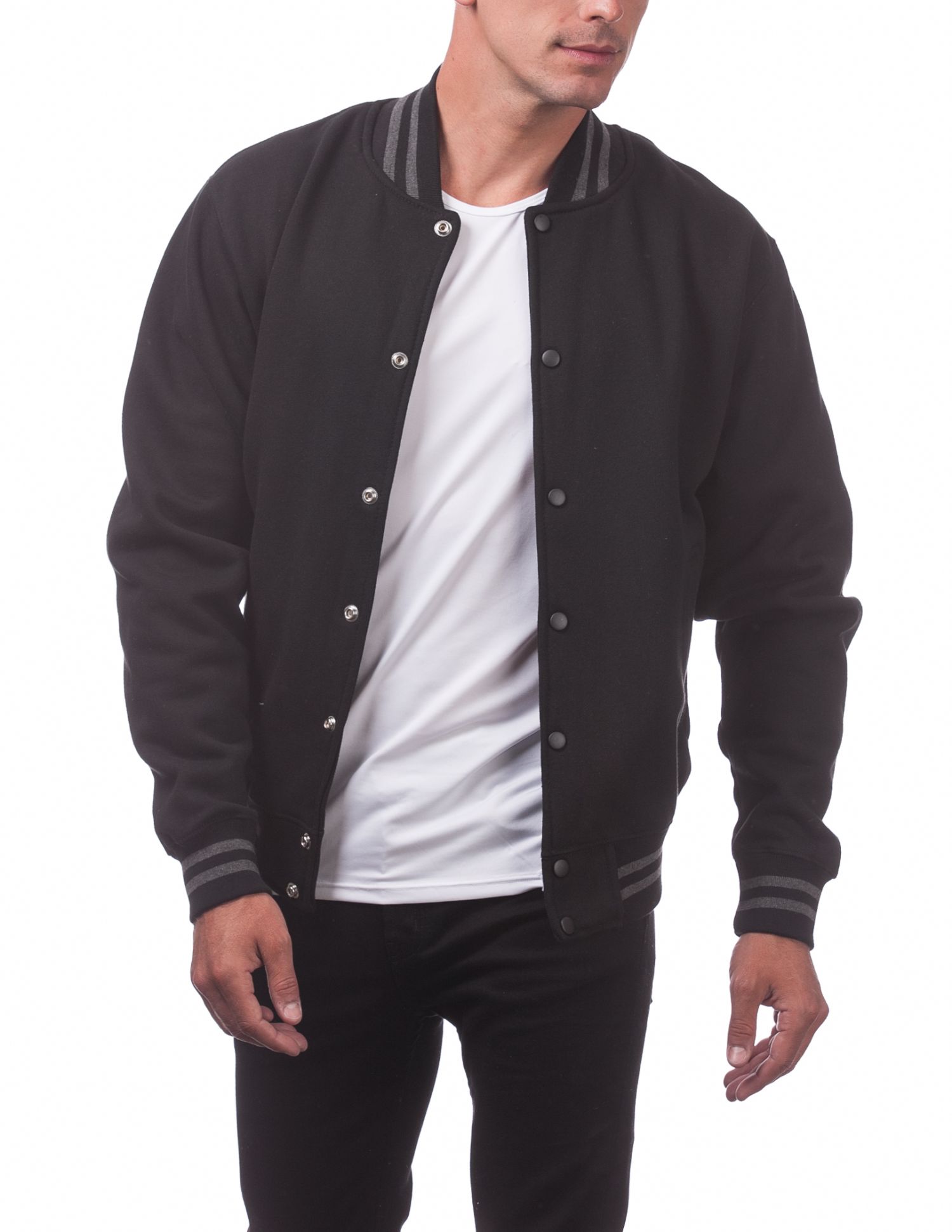 Varsity Fleece Baseball Jacket (image 4 of 5)