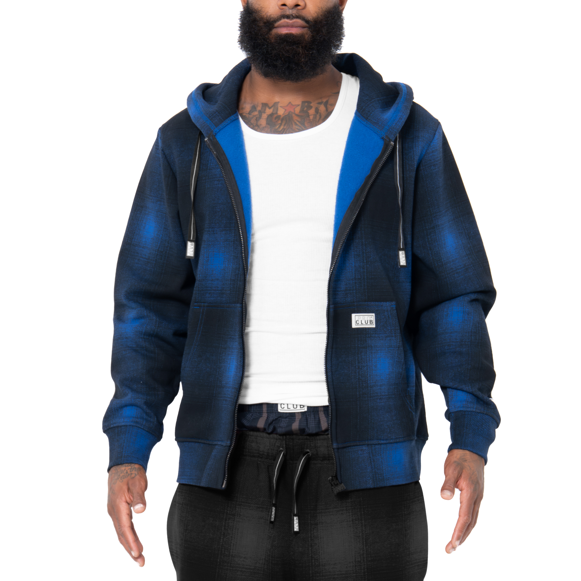 Heavyweight Ombre Fleece Zip-Up (image 2 of 5)