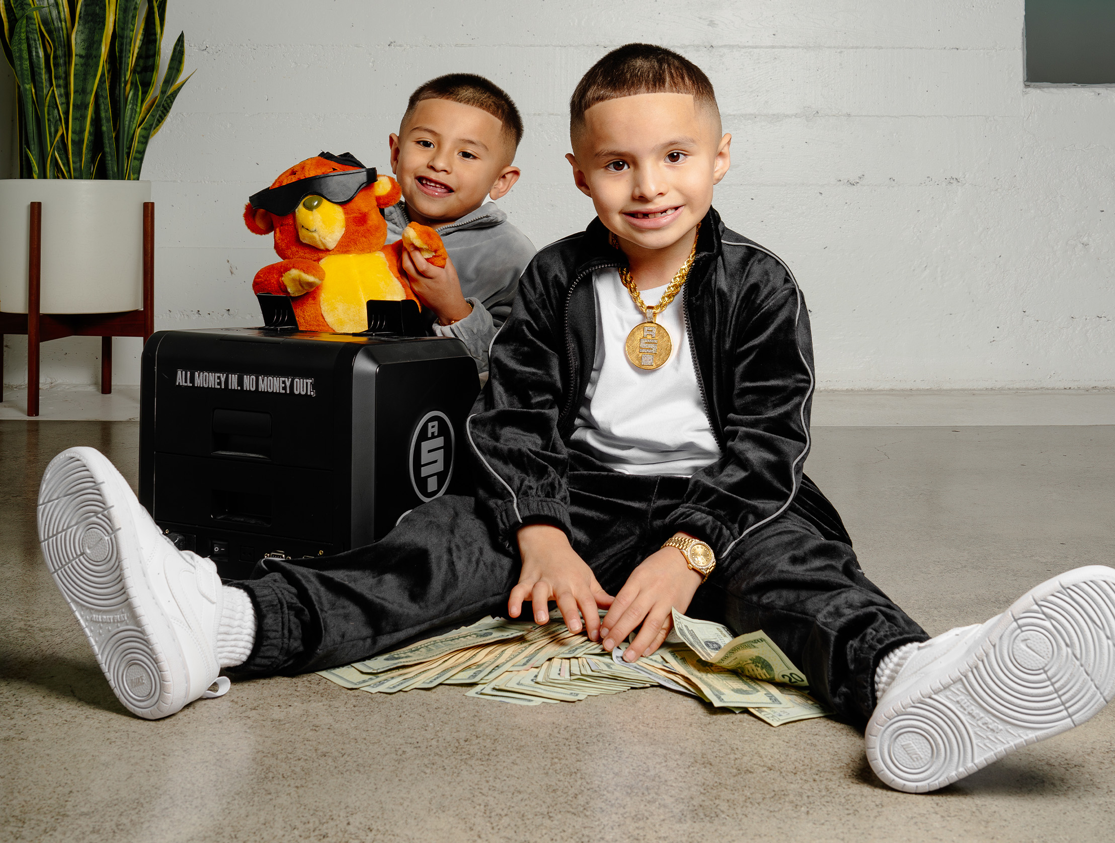 Kid's Velour Track Jacket lifestyle photo 2