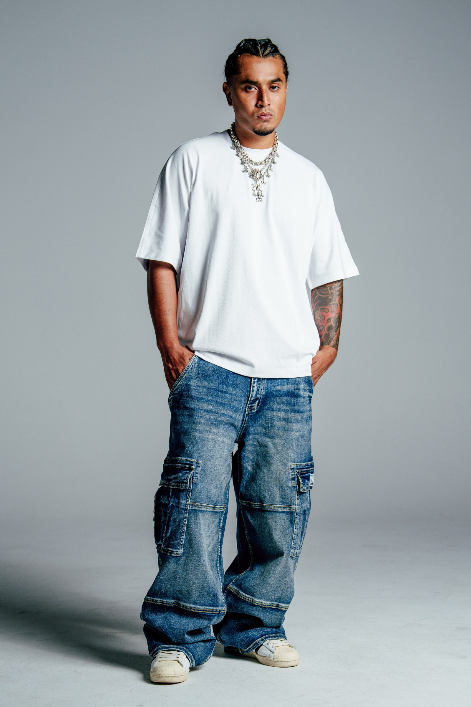 Heavyweight Baggy Fit Denim Cargo Pant lifestyle photo 3