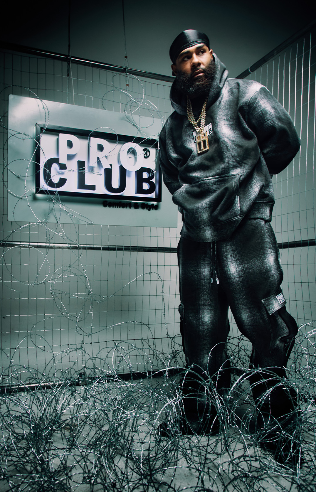 Ombre Fleece Pullover Hoodie lifestyle photo 1