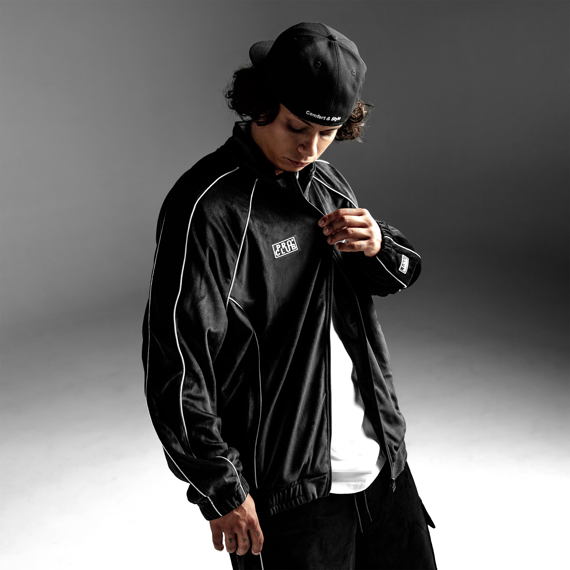 Huf Velour Track Jacket (image 4 of 8)