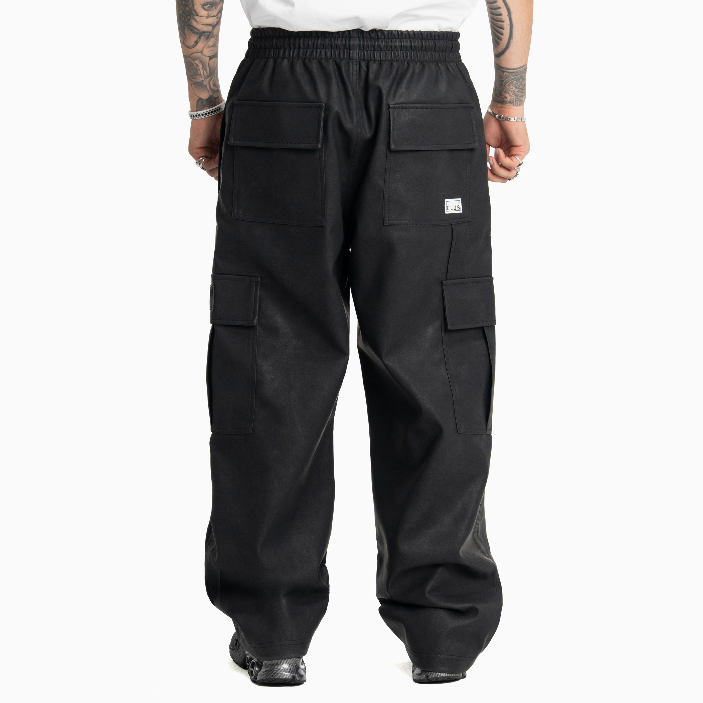Heavywide Vegan Leather Cargo Pant (image 2 of 5)