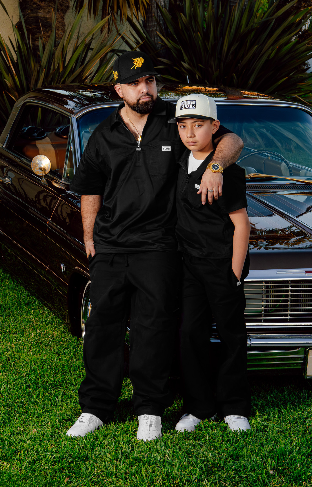 Kid's Quarter Zip Work Shirt lifestyle photo 1
