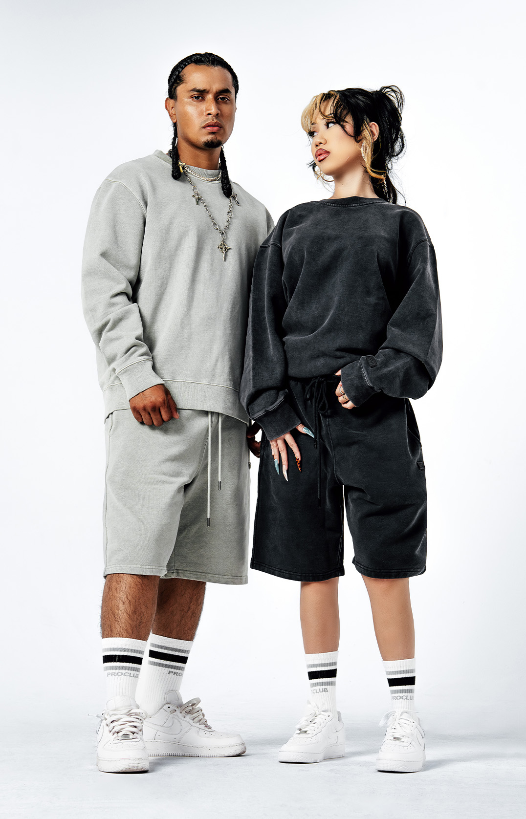 Heavyweight Vintage Wash Crewneck lifestyle photo 1