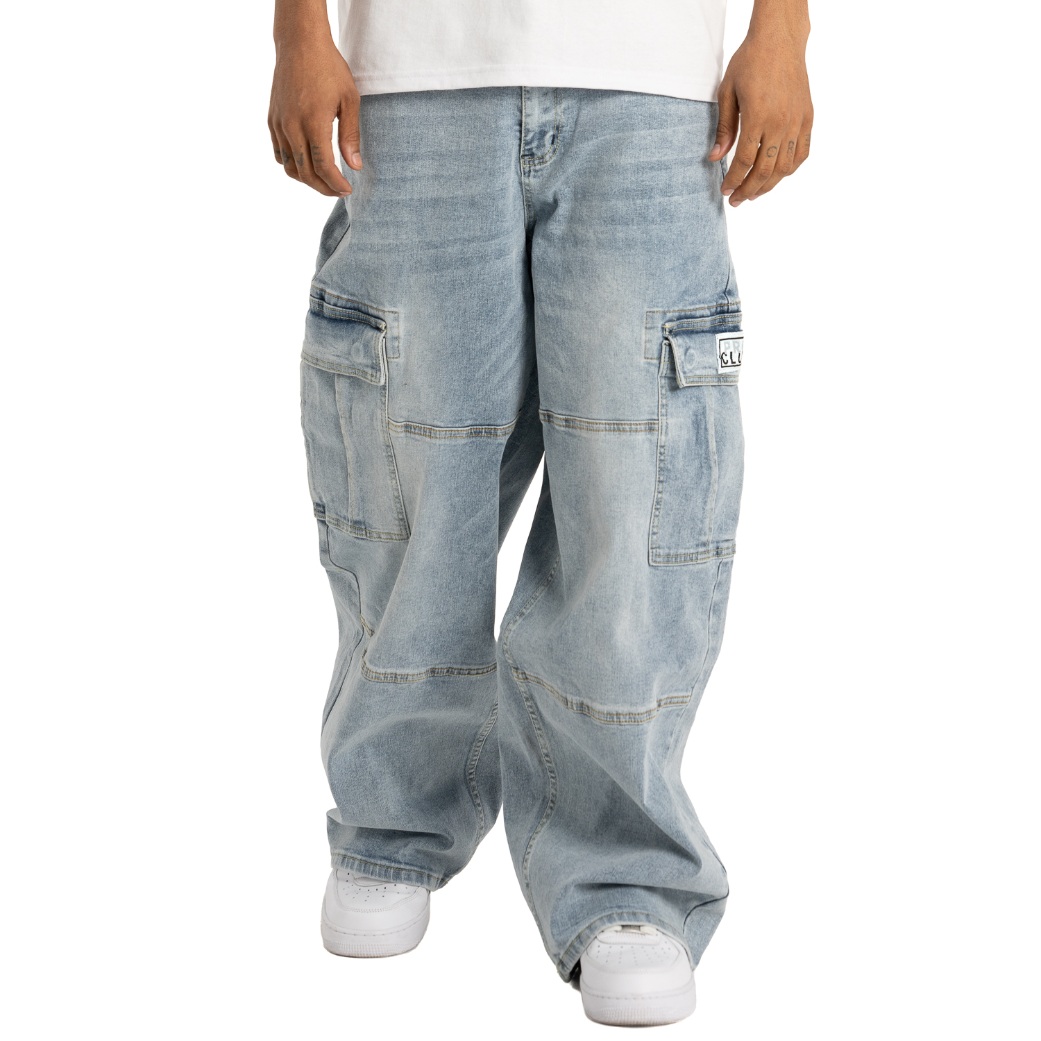 Heavyweight Baggy Fit Denim Cargo Pant