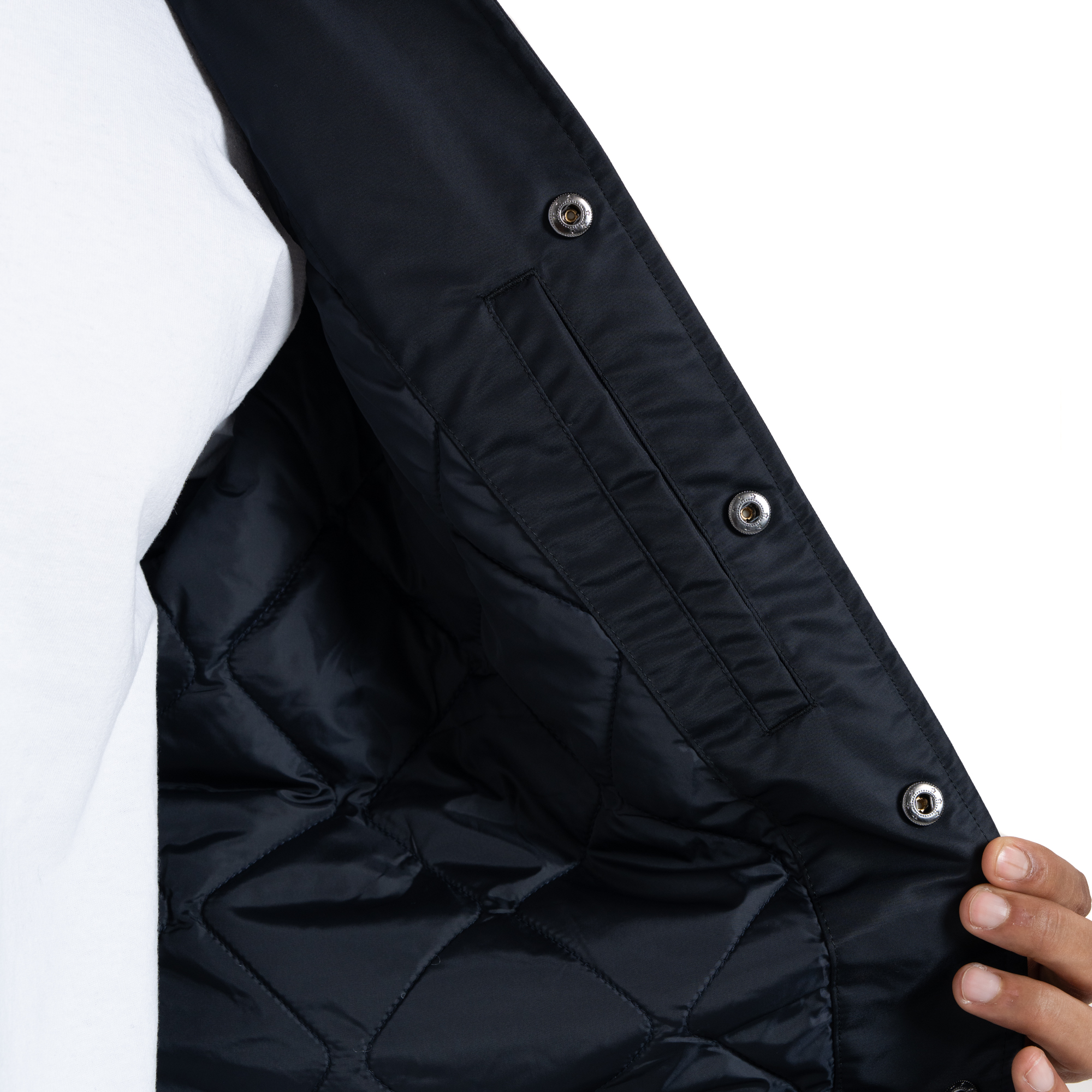 Comfort Wide Satin Baseball Jacket (image 5 of 5)