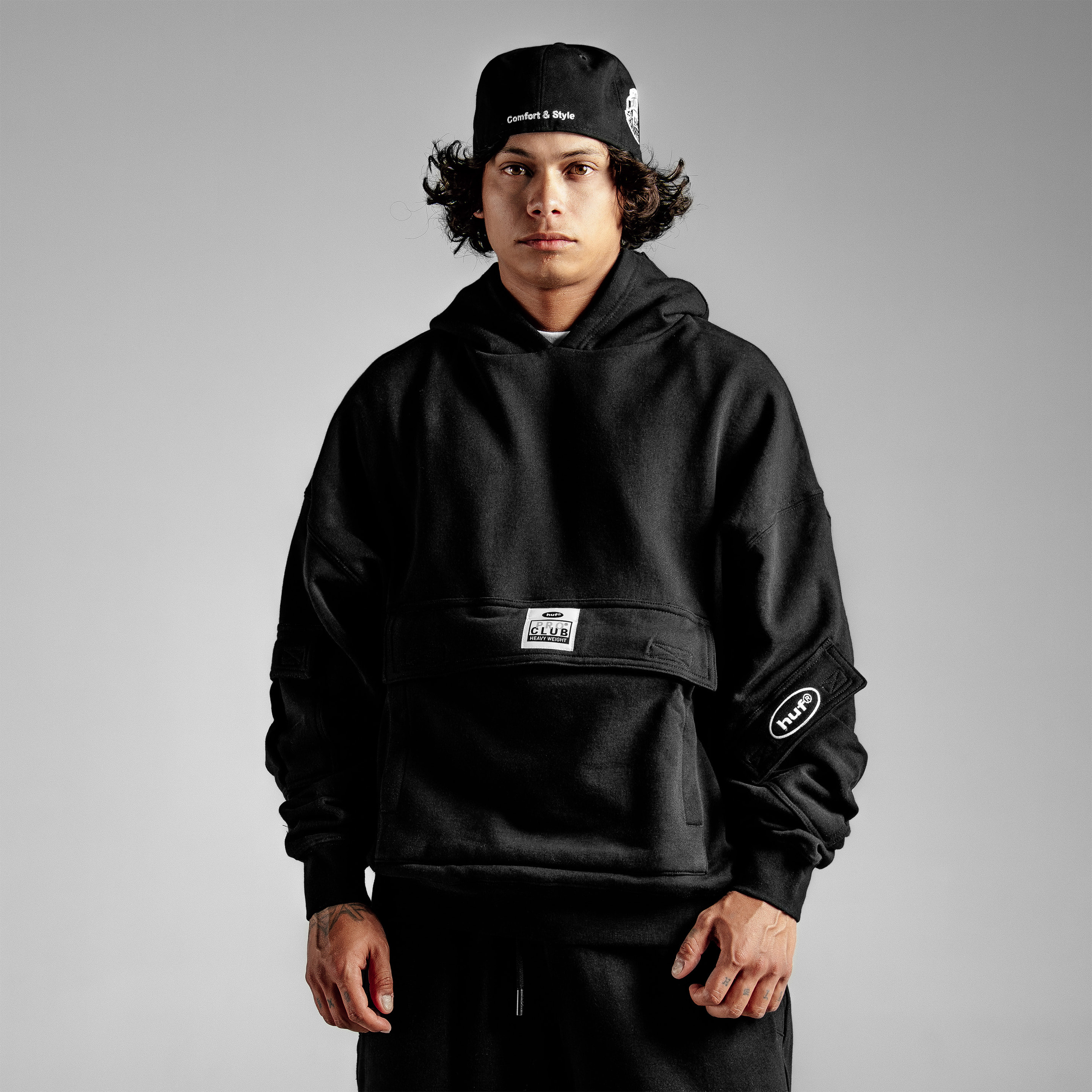 Huf Heavywide Multi Pocket Pullover Hoodie