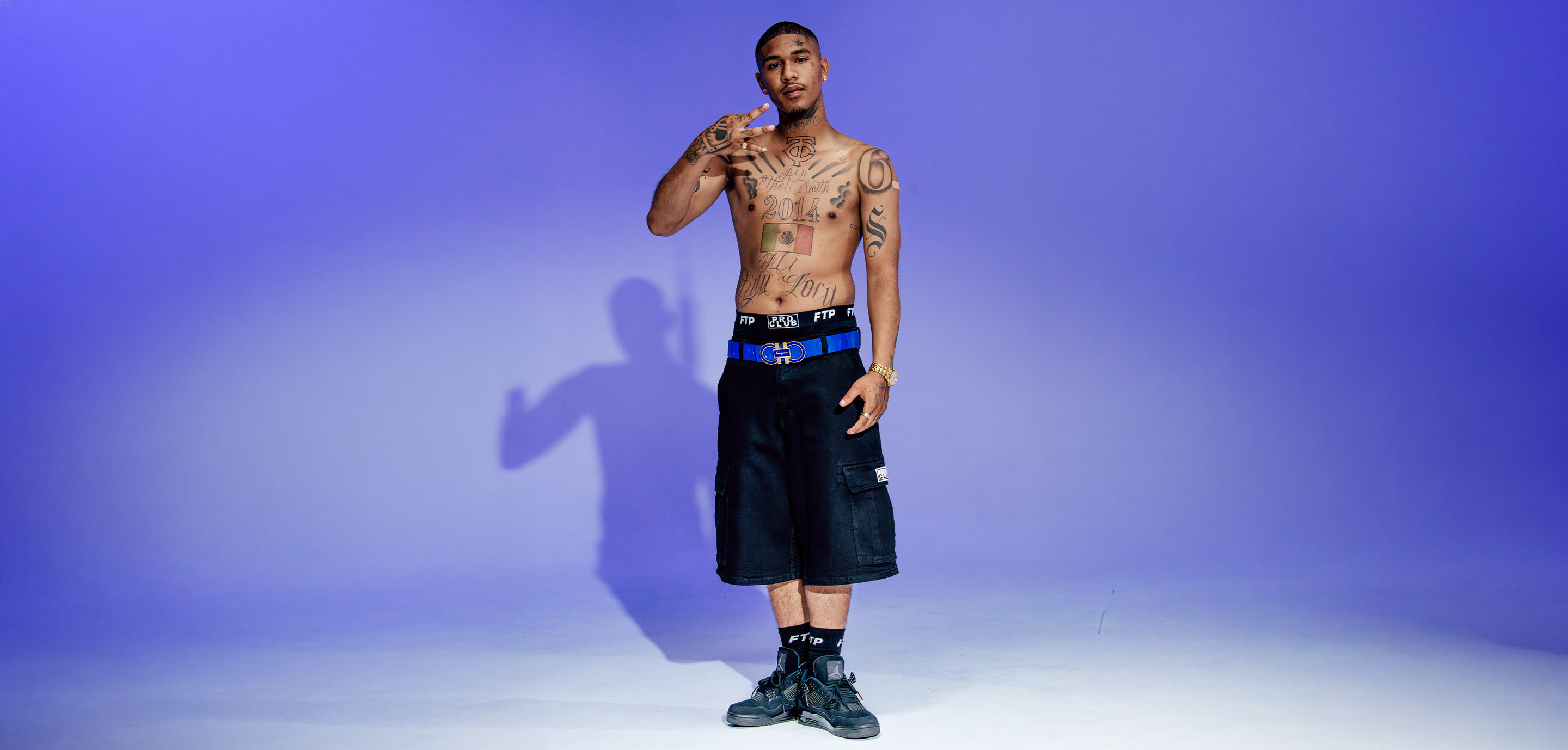 Heavyweight Baggy Fit Denim Cargo Short lifestyle photo 3