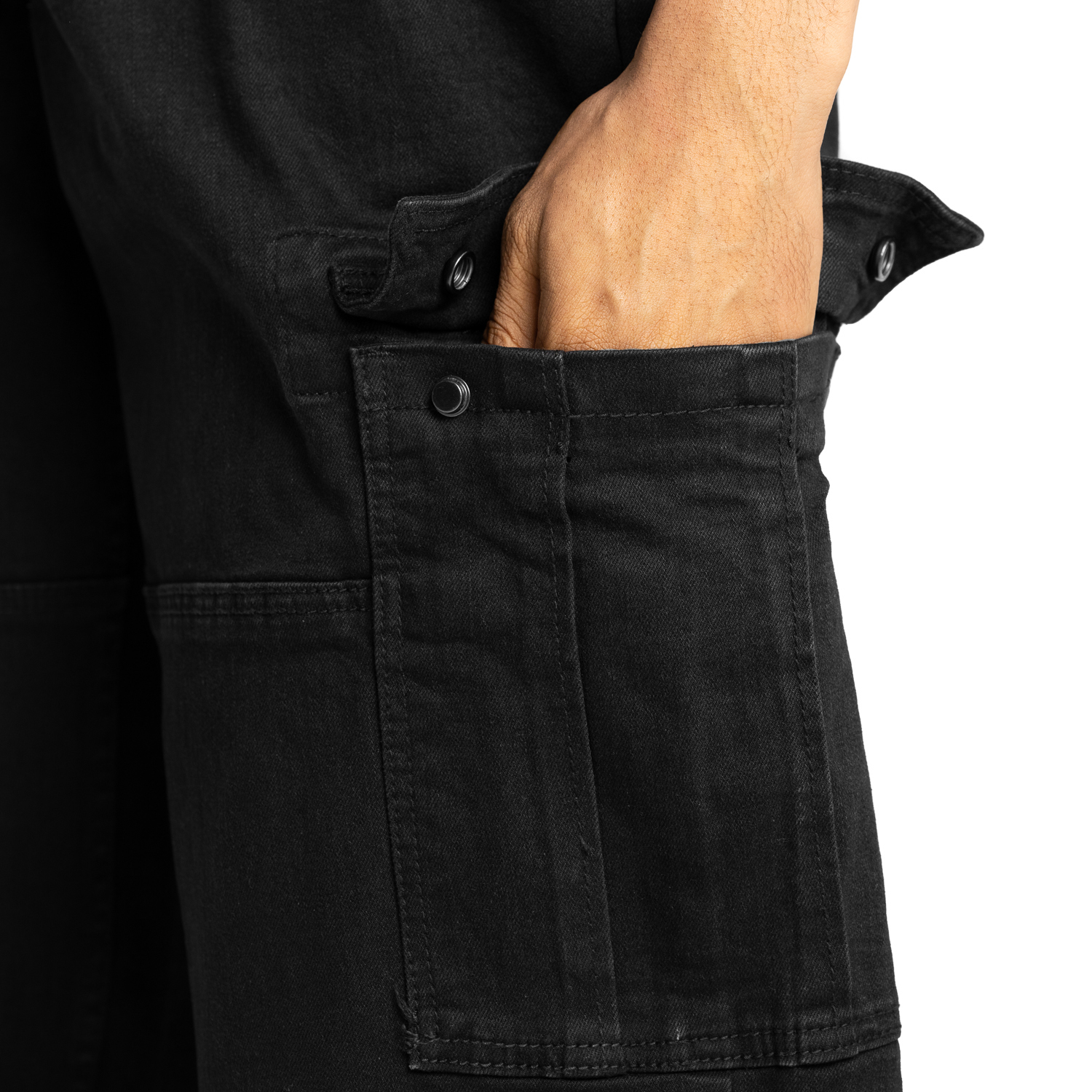 Heavyweight Baggy Fit Denim Cargo Pant (image 4 of 8)