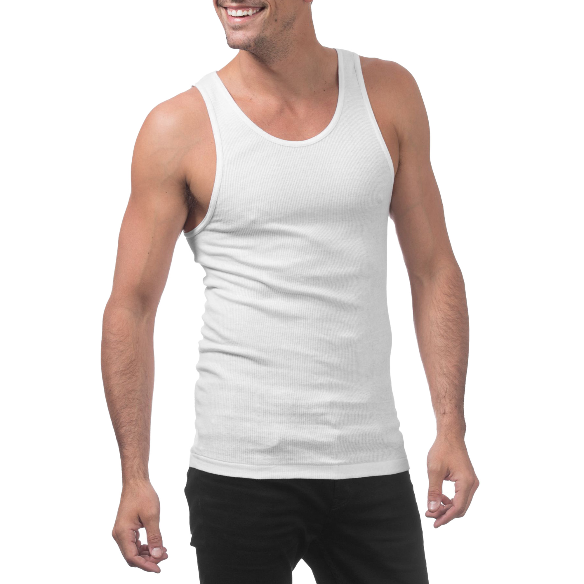 Premium Ringspun Cotton Ribbed A-Shirt (image 4 of 5)