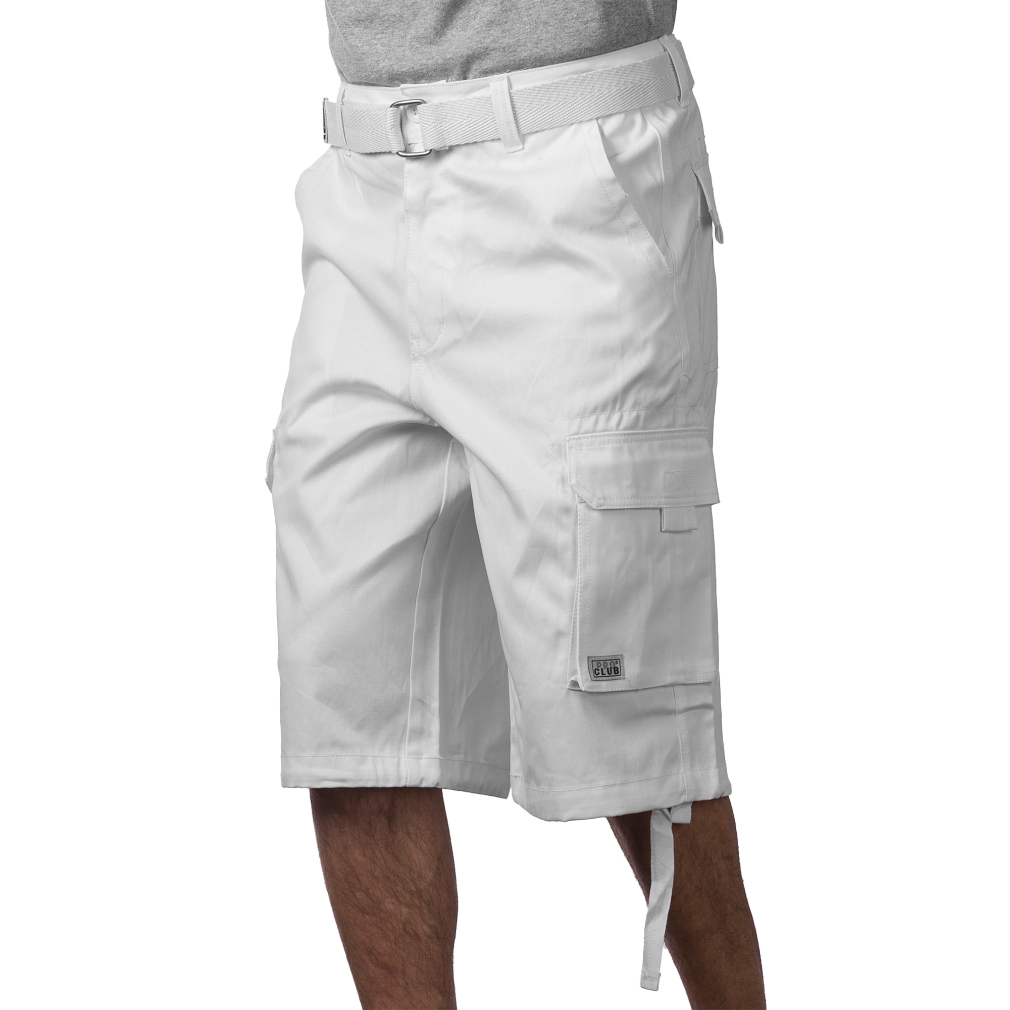 Cotton Twill Cargo Shorts With Belt (image 3 of 3)