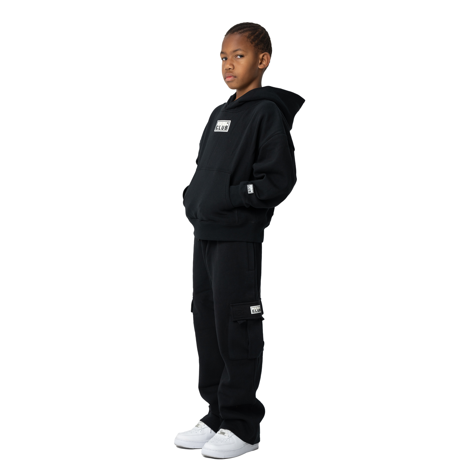 Kid's Box Logo Fleece Hoodie (image 4 of 4)