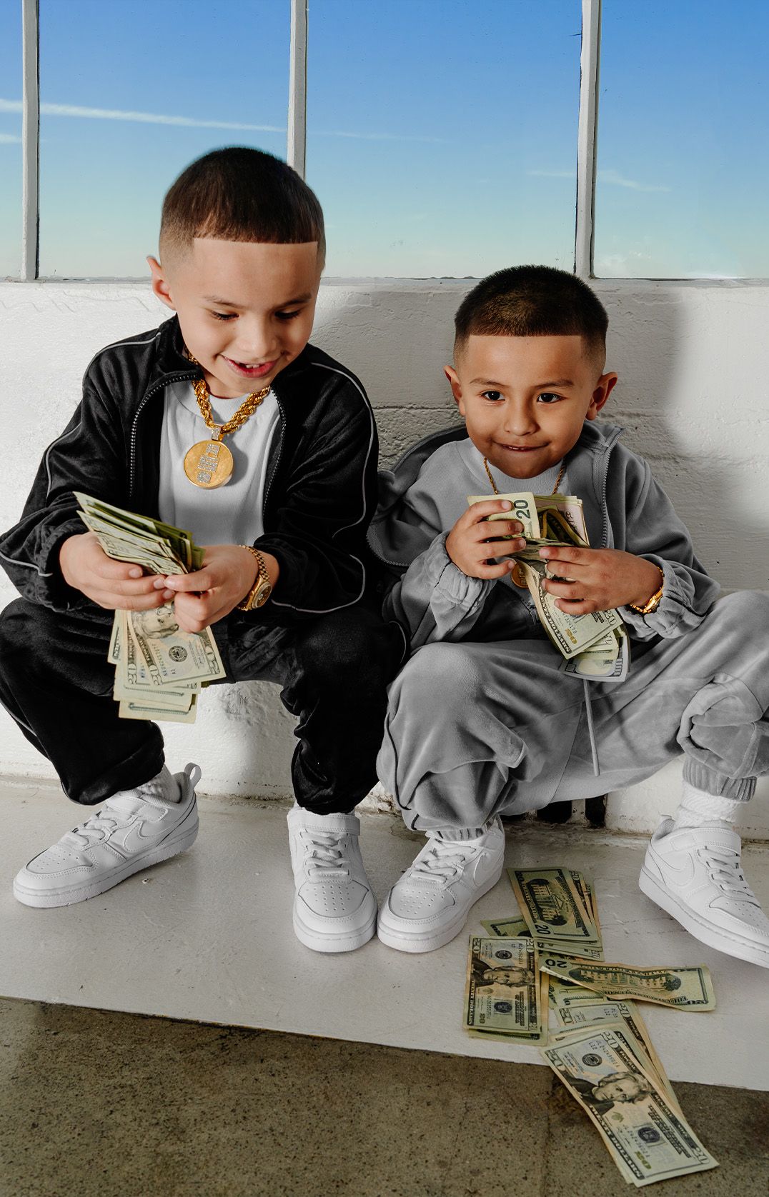 Kid's Velour Track Jacket lifestyle photo 1