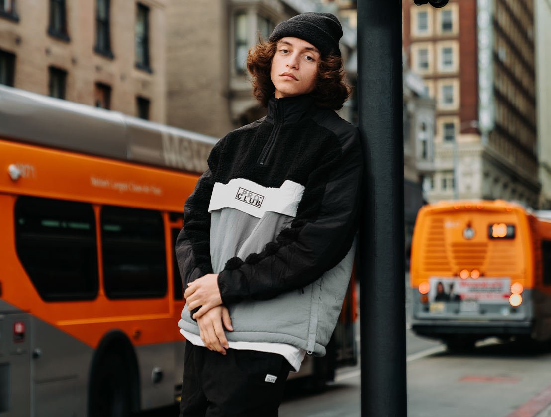 Heavyweight Sherpa Quarter Zip Pullover lifestyle photo 2