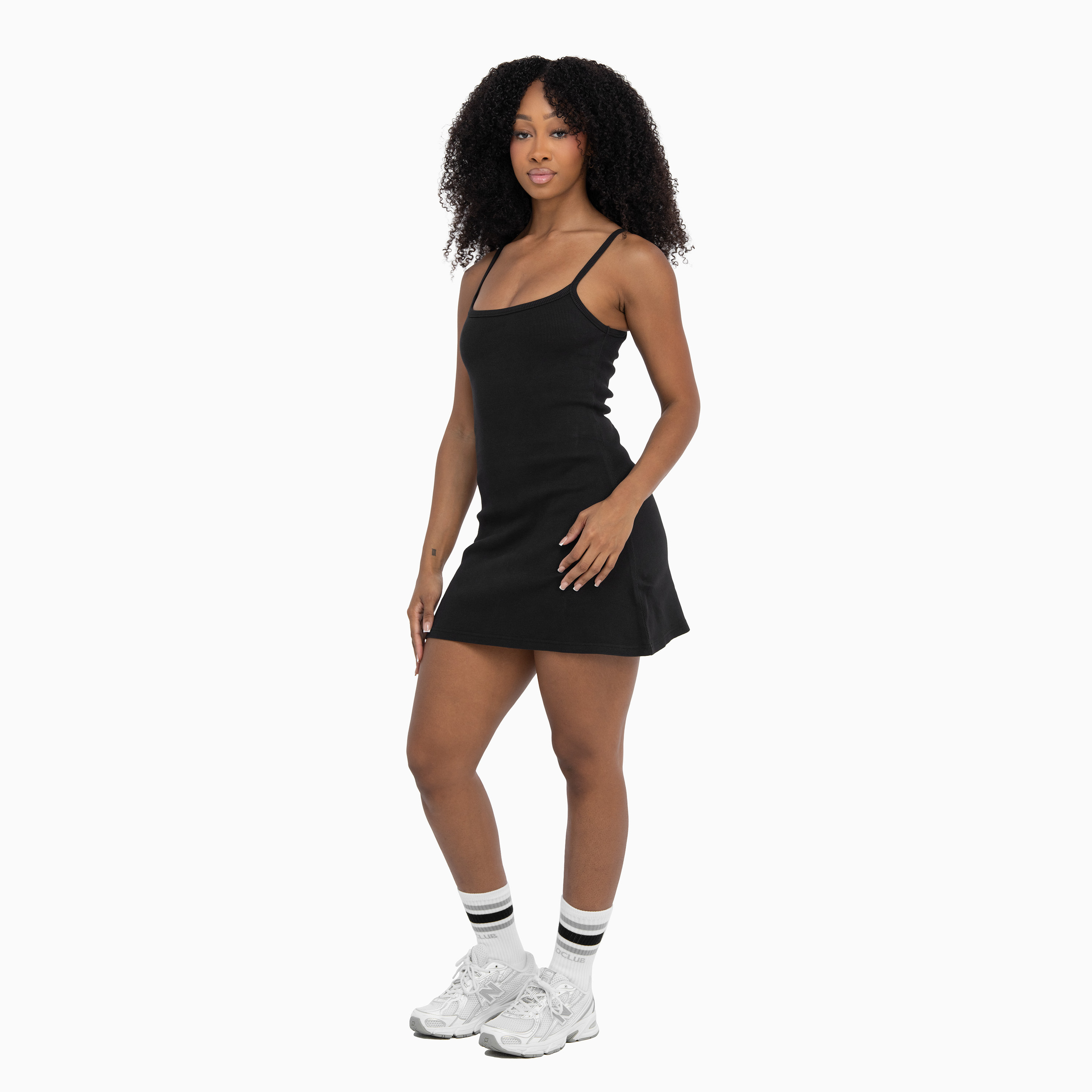 Heavyweight Rib Flare Dress (image 3 of 4)